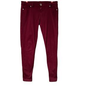 Guess Jeans Size 30 Burgundy Power Skinny